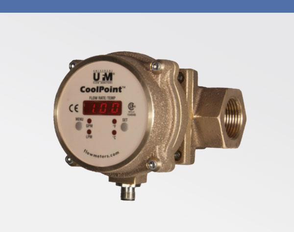 COOLPOINT Brass or Stainless-Steel Flow Monitor 600